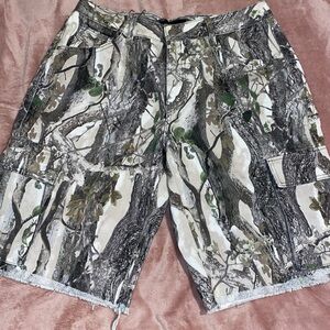 Women Shorts / Camo Jort (jean shorts)